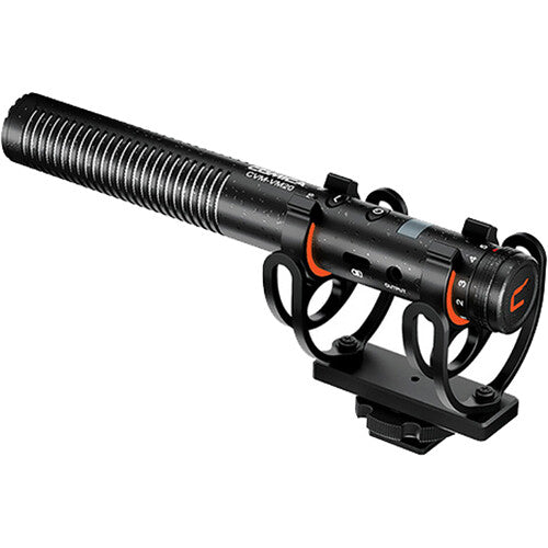 Comica Audio CVM-VM20 Micrófono Shotgun para Cámara con Batería Recargable y Control de Ganancia