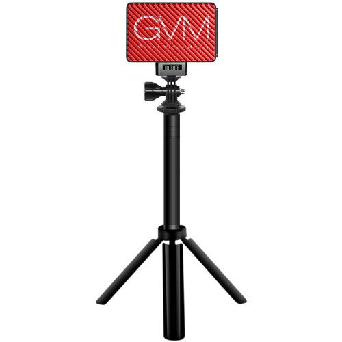 GVM Variable-Color Luz LED para Cámara Kit con Mini Trípode y Montura de Succión 3200-5600K Temperatura 4 Horas Batería