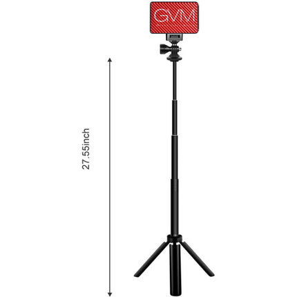 GVM Variable-Color Luz LED para Cámara Kit con Mini Trípode y Montura de Succión 3200-5600K Temperatura 4 Horas Batería