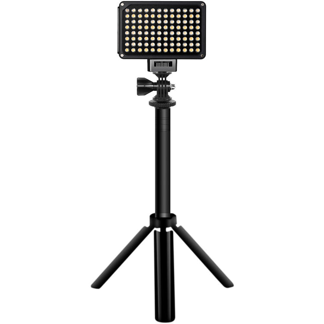 GVM Variable-Color Luz LED para Cámara Kit con Mini Trípode y Montura de Succión 3200-5600K Temperatura 4 Horas Batería