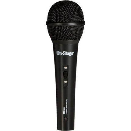 On-Stage AS400V2 Micrófono Dinámico Vocal Hipercardioide con Switch y Cable XLR 20'