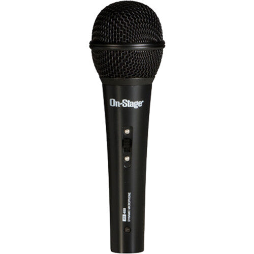 On-Stage AS400V2 Micrófono Dinámico Vocal Hipercardioide con Switch y Cable XLR 20'