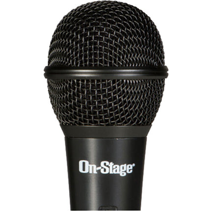 On-Stage AS400V2 Micrófono Dinámico Vocal Hipercardioide con Switch y Cable XLR 20'