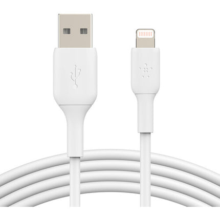 Cable Belkin Boost Charge Lightning a USB-A 3.3' Blanco 2-Pack MFI