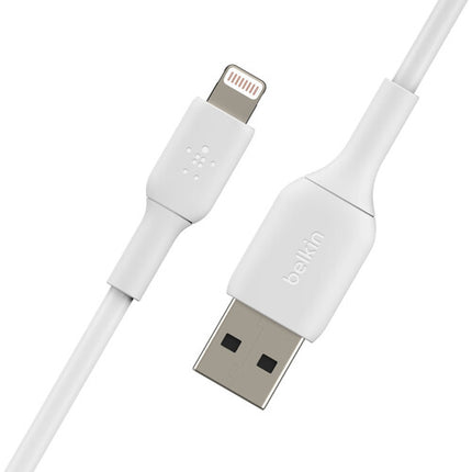 Cable Belkin Boost Charge Lightning a USB-A 3.3' Blanco 2-Pack MFI