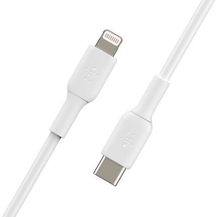 Belkin Boost Charge Cable Lightning a USB-C 1 Metro Certificado MFi Blanco
