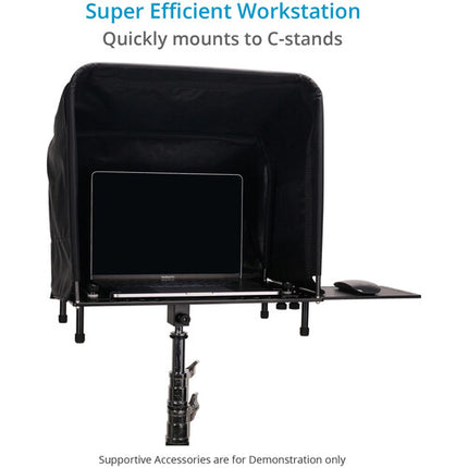 Proaim Pro Estación de Trabajo Universal para Portátil 17.5x11.1 Pulgadas con Soporte C-Stand y Bolsa de Transporte