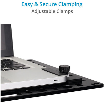 Proaim Pro Estación de Trabajo Universal para Portátil 17.5x11.1 Pulgadas con Soporte C-Stand y Bolsa de Transporte