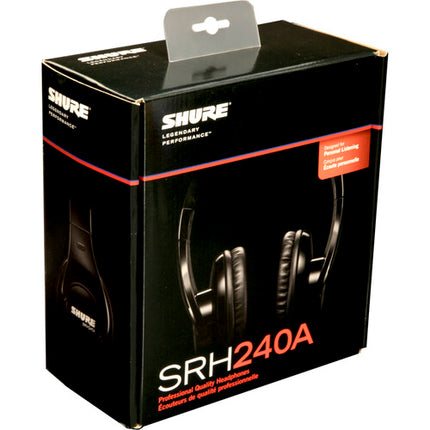 Shure SRH240A Auriculares Cerrados Over-Ear Drivers 40mm Adaptador 1/4"