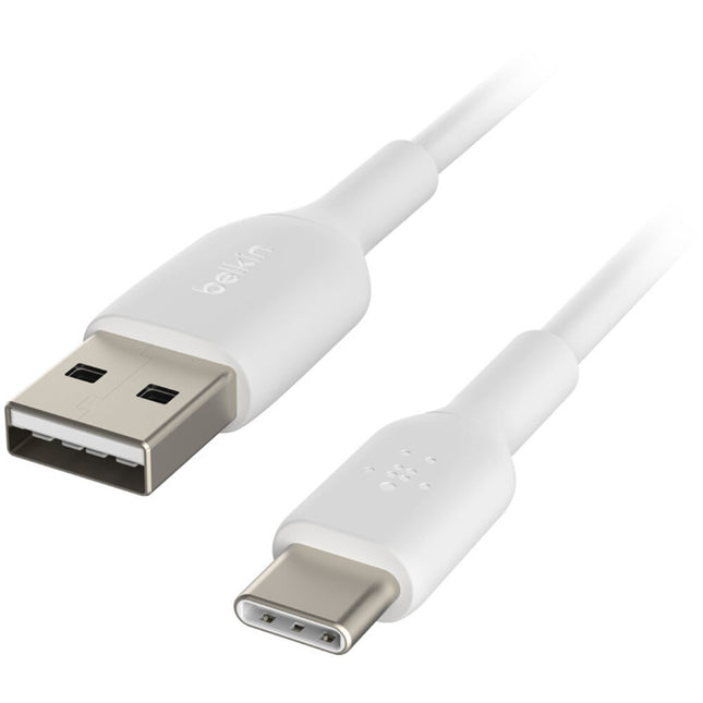 Belkin BoostCharge Cable USB-A a USB-C 6.6 Pies Blanco Certificado USB-IF