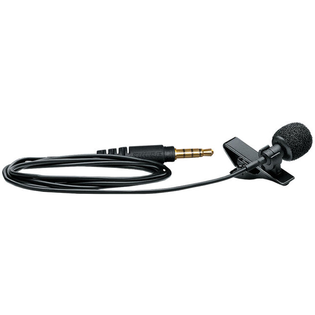 Shure MOTIV MVL Micrófono Lavalier Omnidireccional para Smartphones con Clip y Paraviento