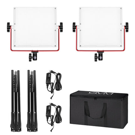 GVM RGB LED Panel de Luz Suave para Video Kit R50R288-2L 12x12" 2800-10000K