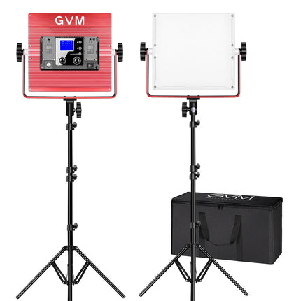 GVM RGB LED Panel de Luz Suave para Video Kit R50R288-2L 12x12" 2800-10000K