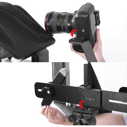 GVM Teleprompter TQ-M para Tablets y Smartphones Soporta hasta 10.5 pulgadas Control Remoto Bluetooth