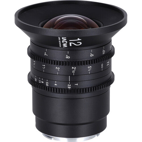 Venus Optics Laowa 12mm T2.9 Zero-D Lente Cine Canon RF 122° Ángulo 7 Pulgadas Enfoque Cercano