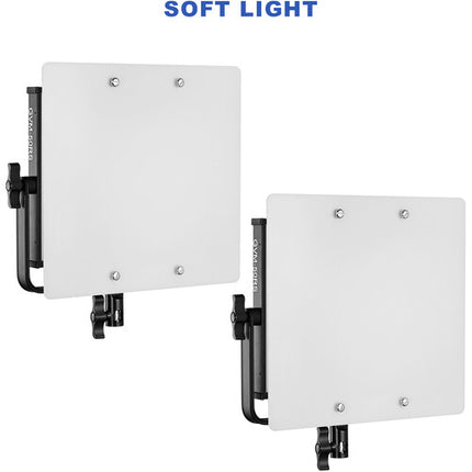 GVM 50RS Panel LED RGB con 2 luces 1100 Lux 13.4x12.7 pulgadas y estuche