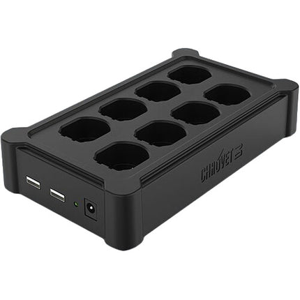 CHAUVET DJ D-Fi XLR Pack Sistema inalámbrico 165 pies con 3 receptores y cargador múltiple