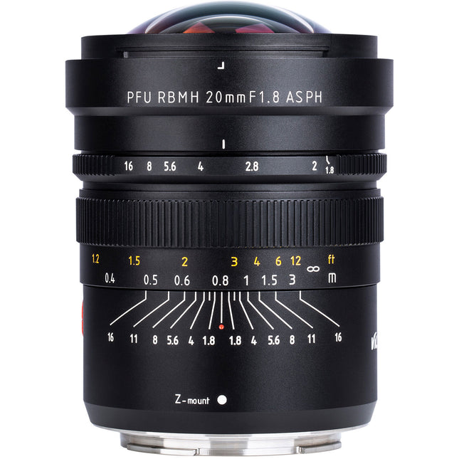 Viltrox PFU RBMH 20mm f1.8 ASPH Objetivo Nikon Z con diafragma 14 hojas y distancia mínima 24 cm