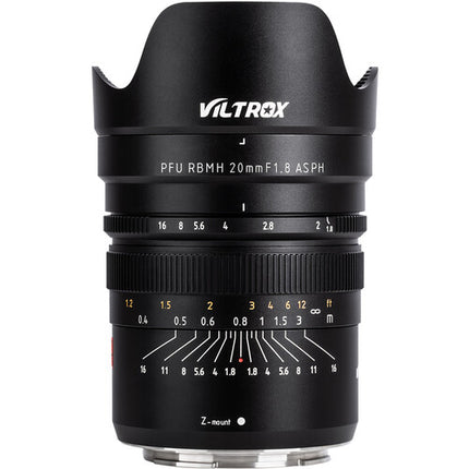 Viltrox PFU RBMH 20mm f1.8 ASPH Objetivo Nikon Z con diafragma 14 hojas y distancia mínima 24 cm