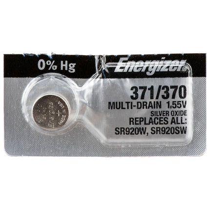 Energizer 371 Pila de Óxido de Plata 1.5V para Dispositivos Pequeños
