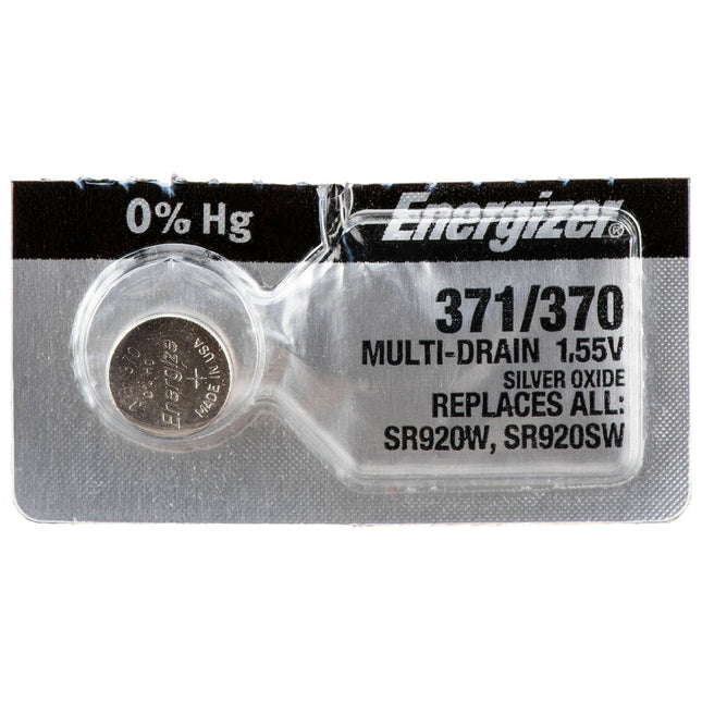 Energizer 371 Pila de Óxido de Plata 1.5V para Dispositivos Pequeños