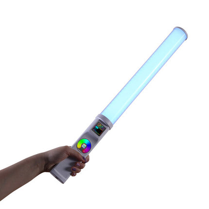 GVM RGB LED Bi-Color Luz de Video 3200-5600K 23.3 Pulgadas Batería y Cargador