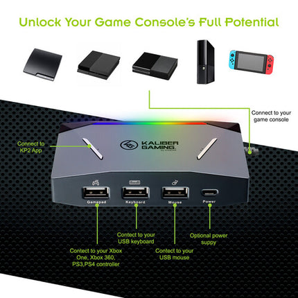 IOGEAR KeyMander 2 Adaptador Teclado y Ratón para Consolas USB y Micro-USB