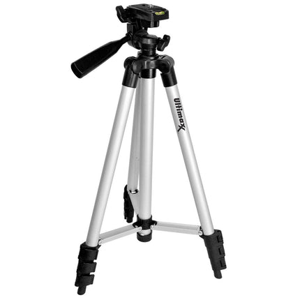 Ultimaxx UM-TR50 trípode de aluminio 50" con cabezal 3 vías y liberación rápida con funda