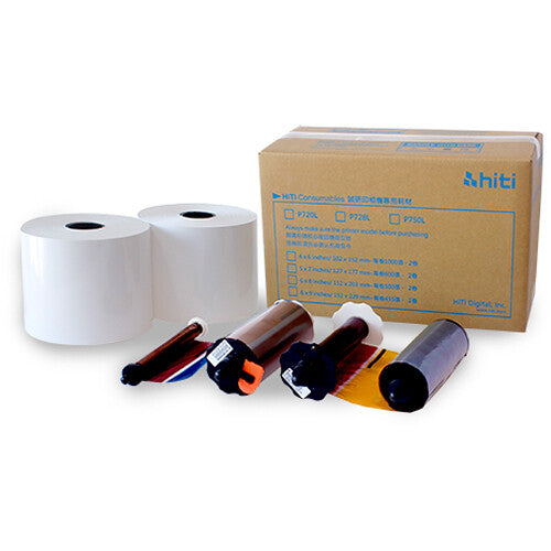 HiTi P720L Kit de Impresión 6 x 8 pulgadas para Impresora Fotográfica 1000 Fotos