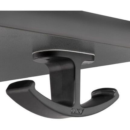 Auray HH-UD2 Soporte Bajo Mesa para Dos Audífonos 2 Pares Rubber