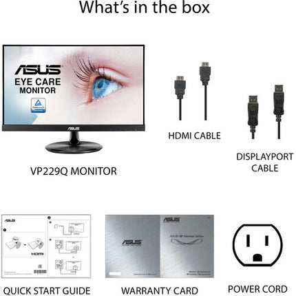 ASUS VP229Q Monitor IPS 21.5" FHD 75Hz FreeSync Protección Ocular