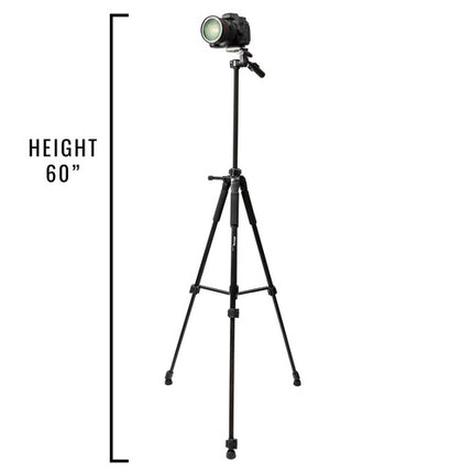 Ultimaxx UM-TR72BK Trípode de Aluminio 72" con Cabezal Panorámico y Liberación Rápida Negro