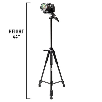Ultimaxx UM-TR72BK Trípode de Aluminio 72" con Cabezal Panorámico y Liberación Rápida Negro