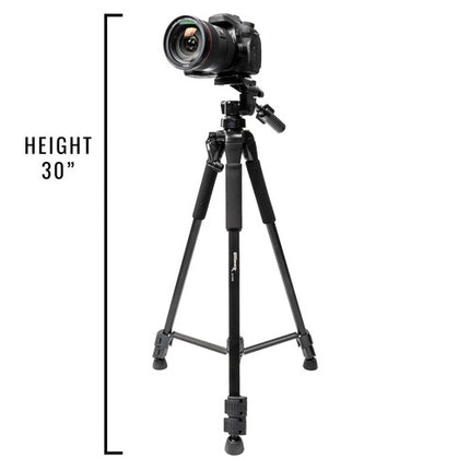 Ultimaxx UM-TR72BK Trípode de Aluminio 72" con Cabezal Panorámico y Liberación Rápida Negro