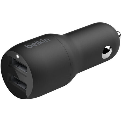 Cargador de coche Belkin Boost Charge 24W doble USB con cable USB-A Lightning