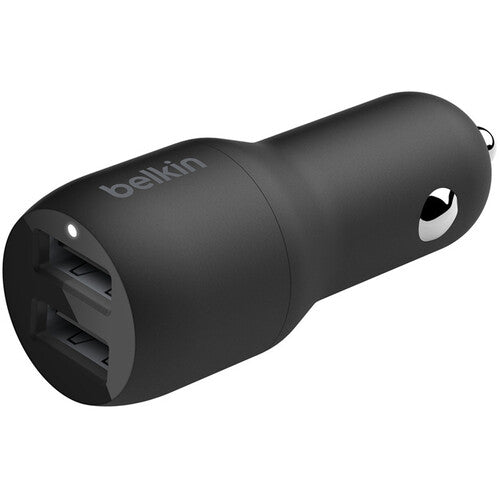 Cargador de coche Belkin Boost Charge 24W doble USB con cable USB-A Lightning