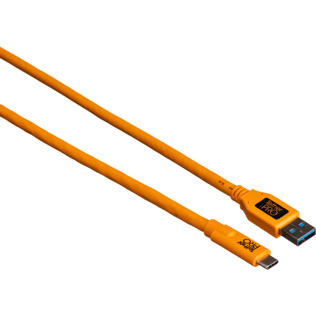 Tether Tools TetherPro Cable USB Tipo C a USB 3.0 15 pies 5 Gb/s naranja