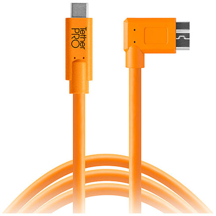 Tether Tools TetherPro Cable USB Tipo C a Micro USB 3.0 4.5m Placa Rapid Release