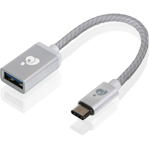 IOGEAR Adaptador USB 3.0 Tipo C Macho a Tipo A Hembra 10 cm 5 Gb/s Plata