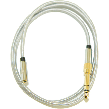 Direct Sound Cable de extensión 3.5 mm macho a hembra 36" con adaptador 1/4" y chaqueta trenzada