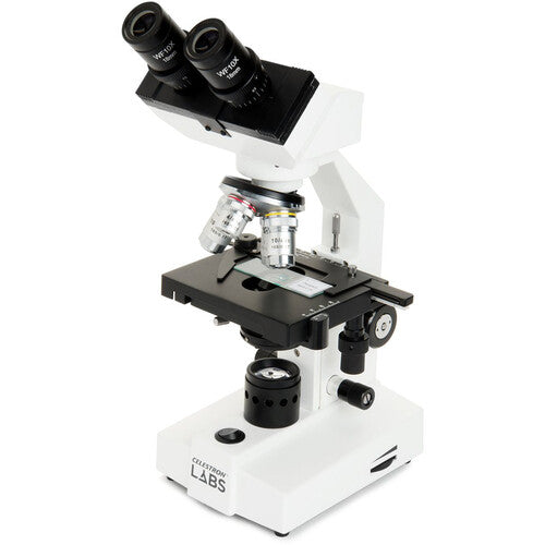 Celestron CB1000CF Microscopio Compuesto Binocular 40-1000x 4 Objetivos 10x Oculares