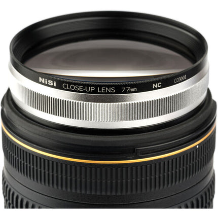 NiSi 77mm Close-Up NC Kit con anillos adaptadores 67 y 72mm 1:1 aumento funda con cremallera