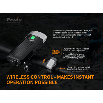 Fenix Linterna BC30 V2.0 Luz para Bicicleta 2200 lúmenes IP66