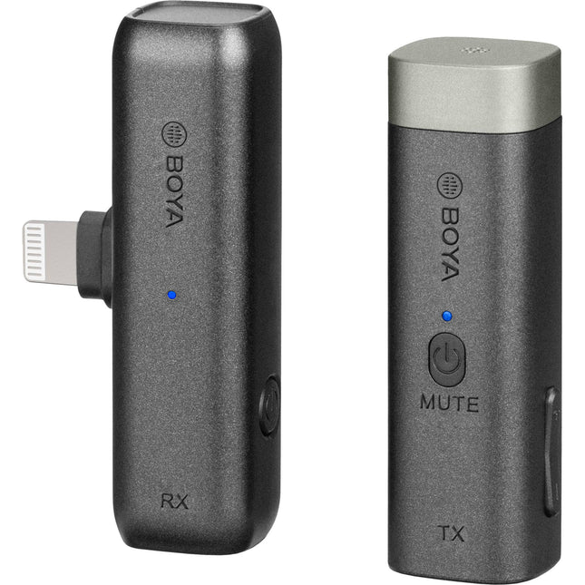 BOYA BY-WM3D Sistema de Micrófono Inalámbrico Digital 2.4 GHz con 4.5 Horas de Batería