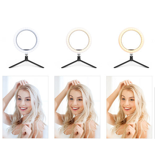 TRIGYN 10" Ring Light con Soporte para Smartphone y Trípode