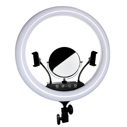 Savage Vlogger Kit de Iluminación Anular LED Bicolor 17" con Soporte y Fondo Reversible 5 x 7'