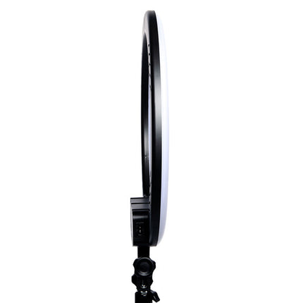 Savage Vlogger Kit de Iluminación Anular LED Bicolor 17" con Soporte y Fondo Reversible 5 x 7'