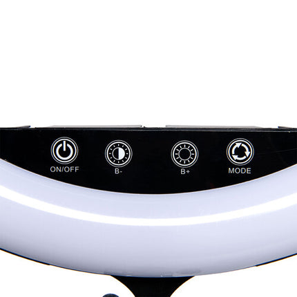 Savage Vlogger Kit de Iluminación Anular LED Bicolor 17" con Soporte y Fondo Reversible 5 x 7'