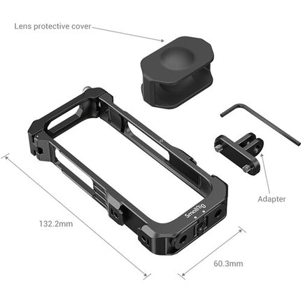 SmallRig Utility Frame para Insta360 ONE X2 con montaje doble y tapa de lente de silicona