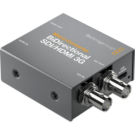 Blackmagic Design Micro Converter Bidireccional SDI HDMI 3G DCI 2K60 con Fuente de Alimentación